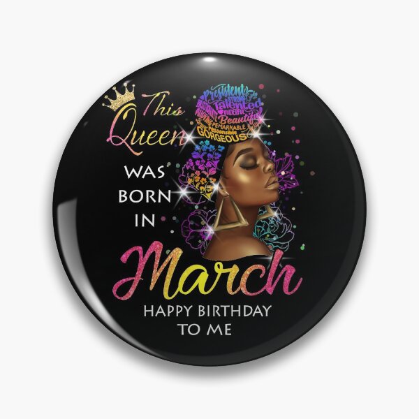 Item preview, March Black Queen Was Born In March Birthday Beauty Afro Gift For March Girl designed and sold by Master Jay.