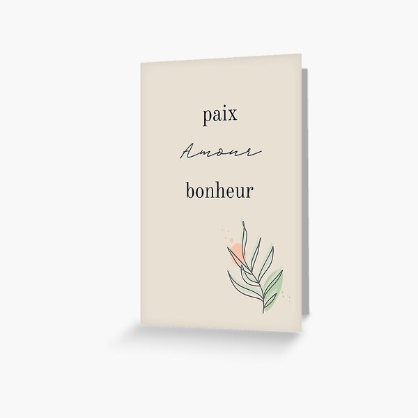 Short French Quotes Greeting Cards For Sale Redbubble