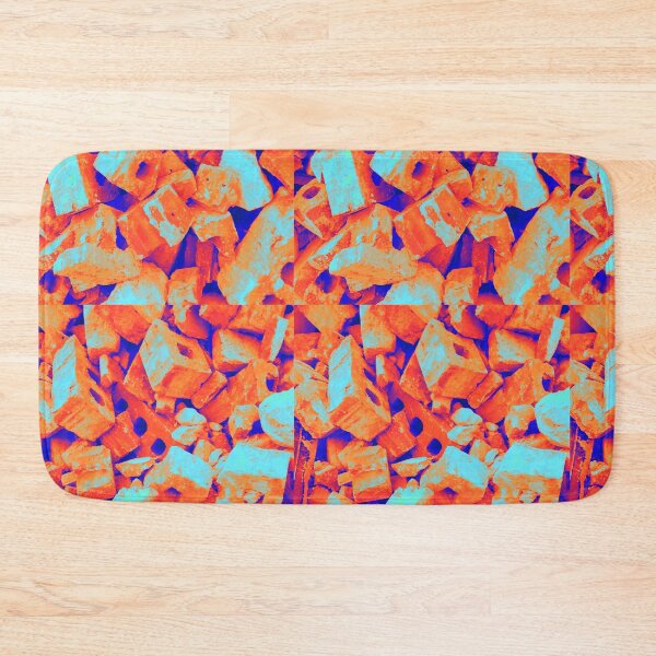 Item preview, Neon Orange Brick Pile, Texture for All Over Print designed and sold by 10pmCreations.