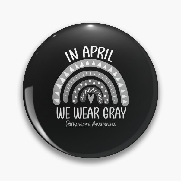 Item preview, Rainbow In April We Wear Gray Parkinson's Awareness Month T-Shirt designed and sold by Lukifo-Glacier.