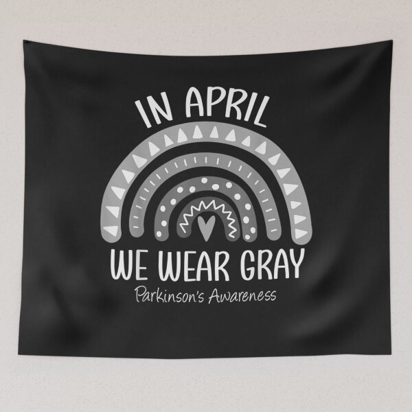 Item preview, Rainbow In April We Wear Gray Parkinson's Awareness Month T-Shirt designed and sold by Lukifo-Glacier.
