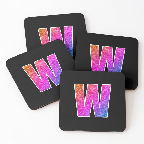 Item preview, Letter W - Water Retro Vaporwave Ocean Art designed and sold by dylanxh.