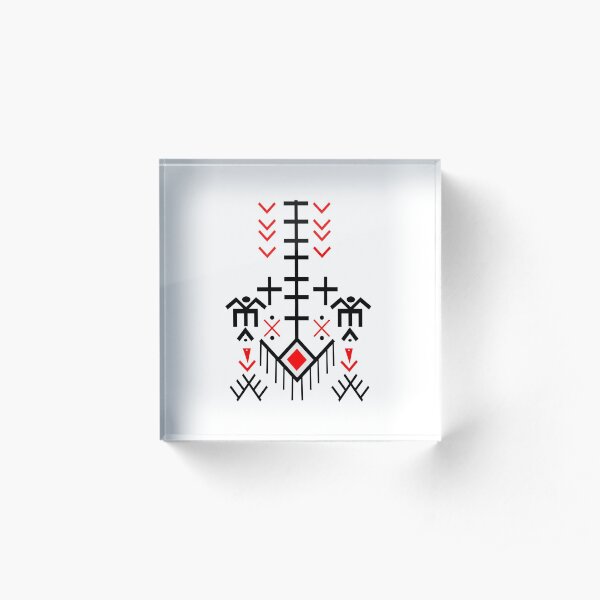 motif kabyle Bloc acrylique