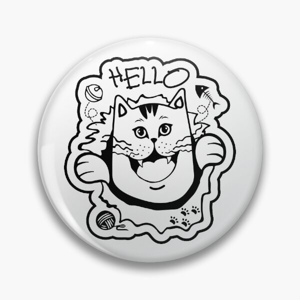 Item preview, Hello - Cute cat designed and sold by 4eva85.