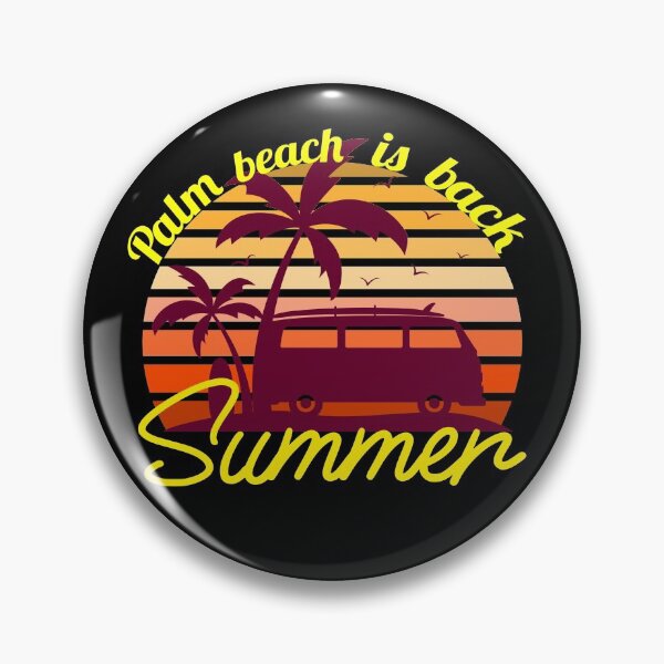 Item preview, Palm Beach Is Back Summer designed and sold by YueHeng Creates ⭐⭐⭐⭐⭐.
