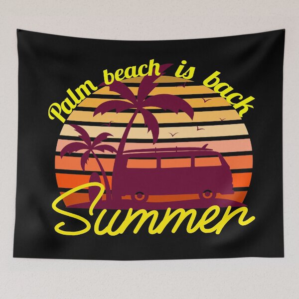 Item preview, Palm Beach Is Back Summer designed and sold by YueHeng Creates ⭐⭐⭐⭐⭐.