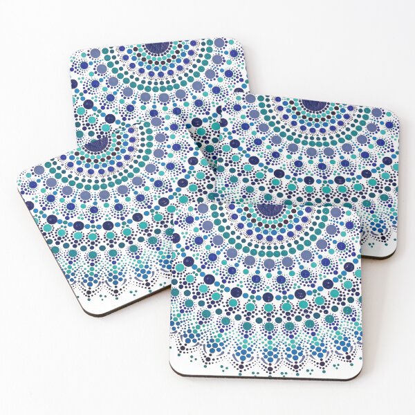 Item preview, Delicate Blue Dot Mandala designed and sold by DotLovingSue.