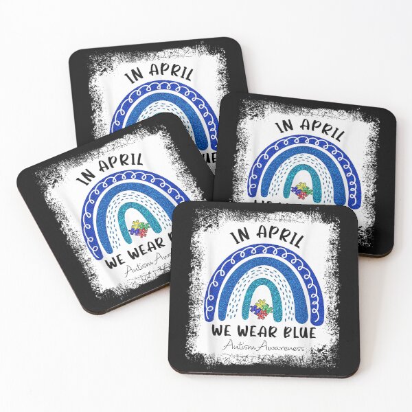 Item preview, Autism Rainbow In April We Wear Blue Autism Awareness Month designed and sold by glenn-designer.