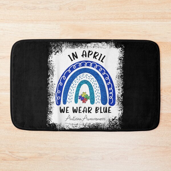 Item preview, Autism Rainbow In April We Wear Blue Autism Awareness Month designed and sold by glenn-designer.