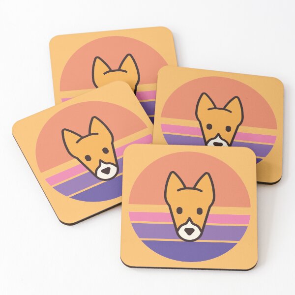 Item preview, Sunset Walk with my Basenji designed and sold by PosterpartyCo.