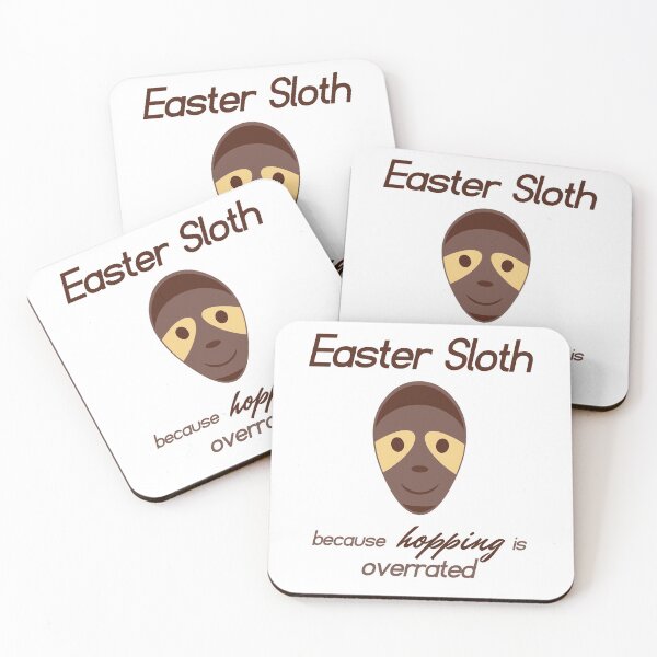 Item preview, Easter Sloth.....because hopping is overrated. designed and sold by debzydesign.