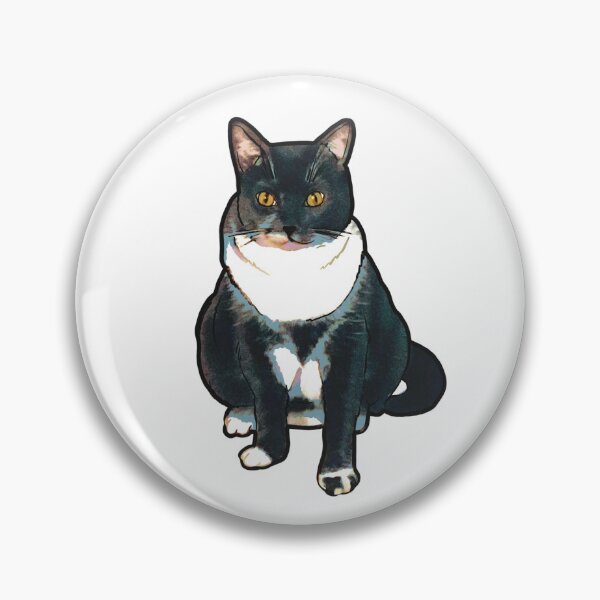 Item preview, Judgmental Tuxedo Cat designed and sold by cherdoodles.