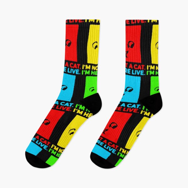 Item preview, I'm here live. I'm not a cat. Pop Art  designed and sold by CristalleLisa.