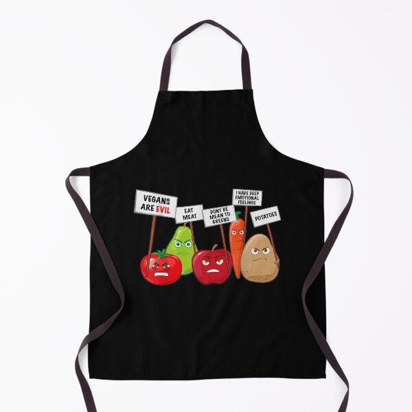 Item preview, Funny Vegan - Vegetables & Fruits Protesting Against Vegans designed and sold by JoyceBoutique.