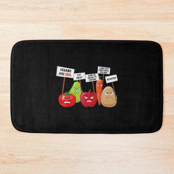 Item preview, Funny Vegan - Vegetables & Fruits Protesting Against Vegans designed and sold by JoyceBoutique.
