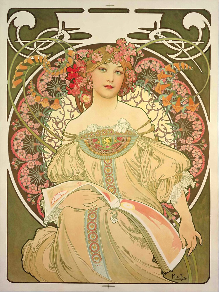 'Obraz' by Alphonse Mucha (Reproduction) by RozAbellera