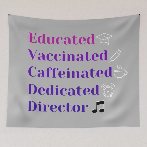 Item preview, Educated, Vaccinated, Caffeinated, Dedicated, Director designed and sold by Mothe3rd.