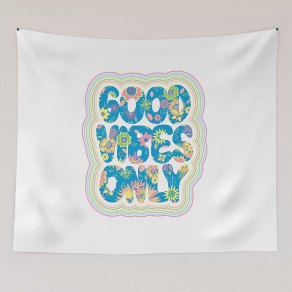 Item preview, Good vibes only - vintage flowers designed and sold by 4eva85.