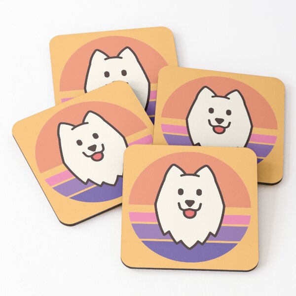 Item preview, Sunset Walk with my Samoyed designed and sold by PosterpartyCo.