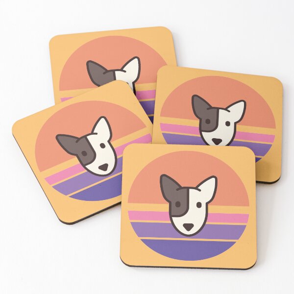 Item preview, Sunset Walk with my Bull Terrier designed and sold by PosterpartyCo.
