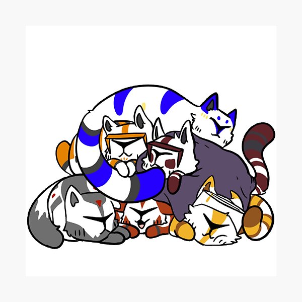 Clone Cat Cuddles Photographic Print