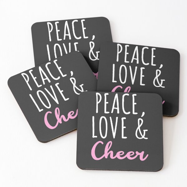Item preview, Peace Love & Cheer Cheerleader Gift designed and sold by EricJP.
