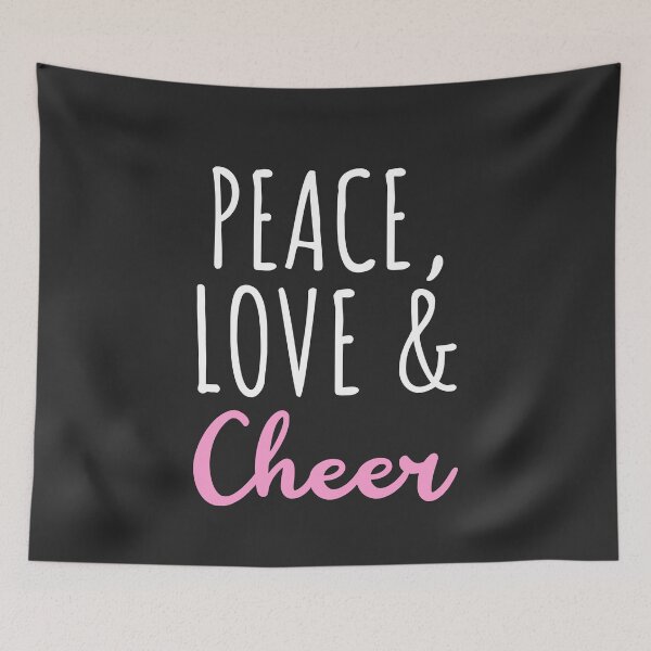 Item preview, Peace Love & Cheer Cheerleader Gift designed and sold by EricJP.