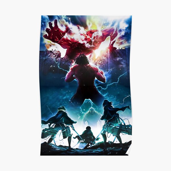 Anime Attack On Titan poster Poster
