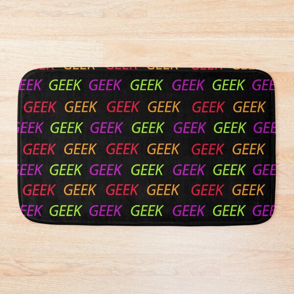 Item preview, Multicolored Geek Pattern Black Background designed and sold by Stéphane  Thirion.