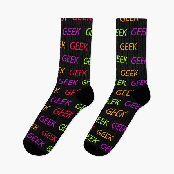Item preview, Multicolored Geek Pattern Black Background designed and sold by Stéphane  Thirion.
