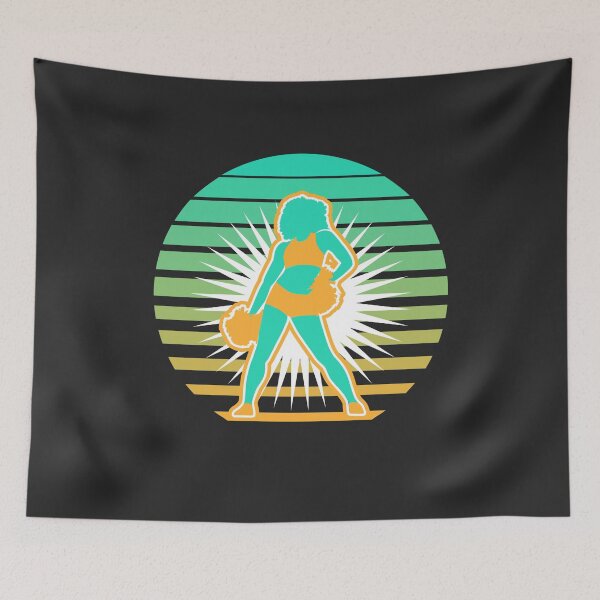 Item preview, Vintage Retro Sunset Cheerleader Cheerleader Gift designed and sold by EricJP.