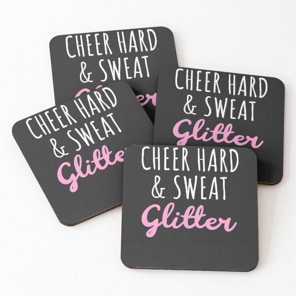 Item preview, Cheer Hard & Sweat Glitter Cheerleader Gift designed and sold by EricJP.