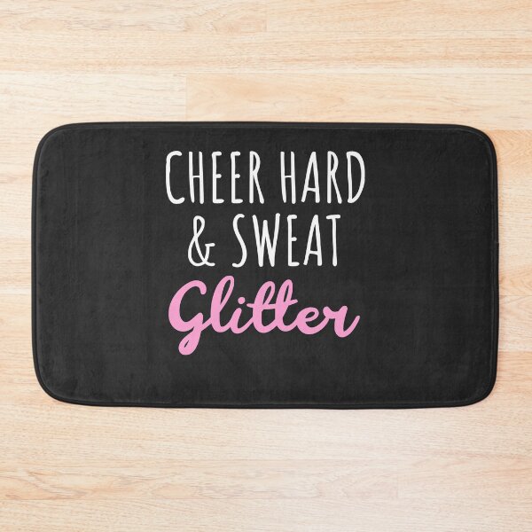 Item preview, Cheer Hard & Sweat Glitter Cheerleader Gift designed and sold by EricJP.