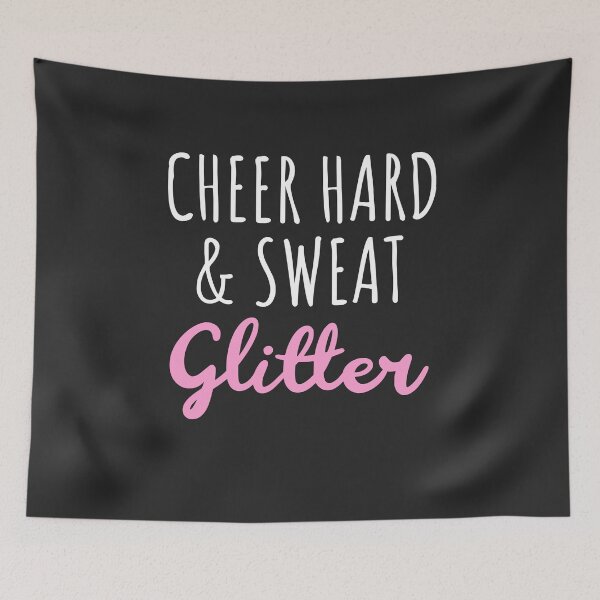 Item preview, Cheer Hard & Sweat Glitter Cheerleader Gift designed and sold by EricJP.