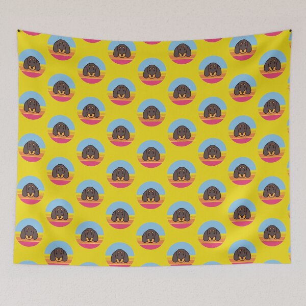 Item preview, Sunset Walk with my Dachshund designed and sold by PosterpartyCo.