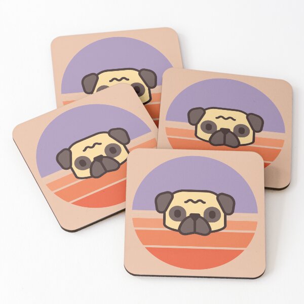 Item preview, Sunset Walk with my Pug designed and sold by PosterpartyCo.