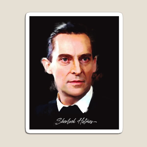 Aperçu de l'œuvre Sherlock Holmes Jeremy Brett - Portrait à l'huile picturale créée et vendue par imageren.