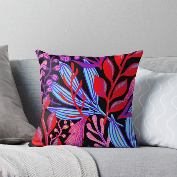 Item preview, Colorful tropical leaves and plants on dark designed and sold by Giree07.