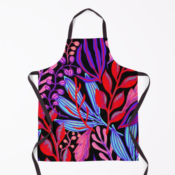 Item preview, Colorful tropical leaves and plants on dark designed and sold by Giree07.