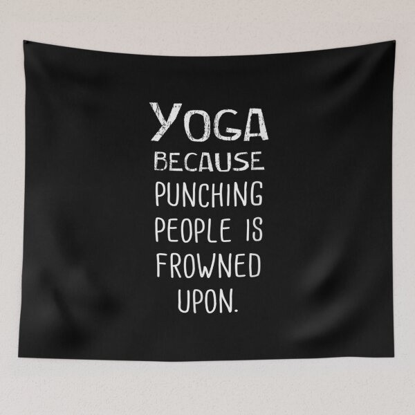 Item preview, Yoga Because Punching People Is Frowned Upon designed and sold by ALoHa99.