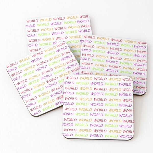 Item preview, Multicolored World pattern white background designed and sold by Stéphane  Thirion.