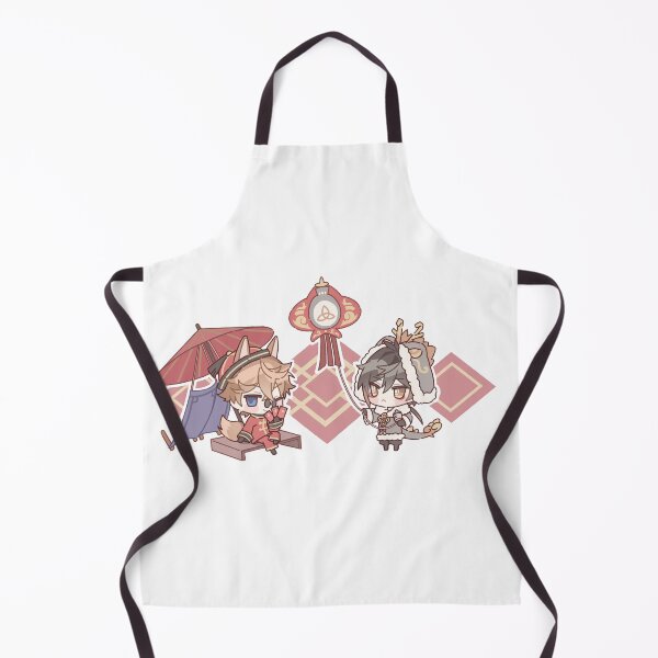 Item preview, Chibi Childe and Zhongli Genshin Impact Lantern Festival designed and sold by Genkigecko.