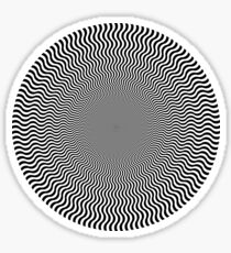 Sun Op Art Sticker