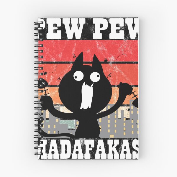 Item preview, Vintage PewPewPew Mada-fakas T-Shirt Crazy Pew Cat V-Neck T-Shirt  designed and sold by DDIN Design.