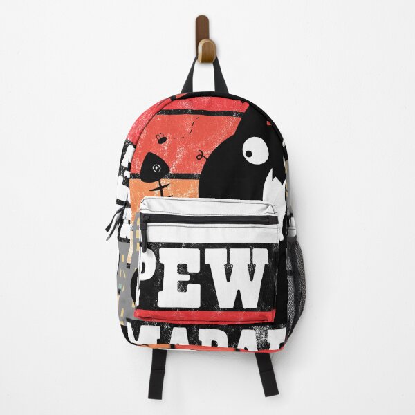 Item preview, Vintage PewPewPew Mada-fakas T-Shirt Crazy Pew Cat V-Neck T-Shirt designed and sold by DDIN Design.