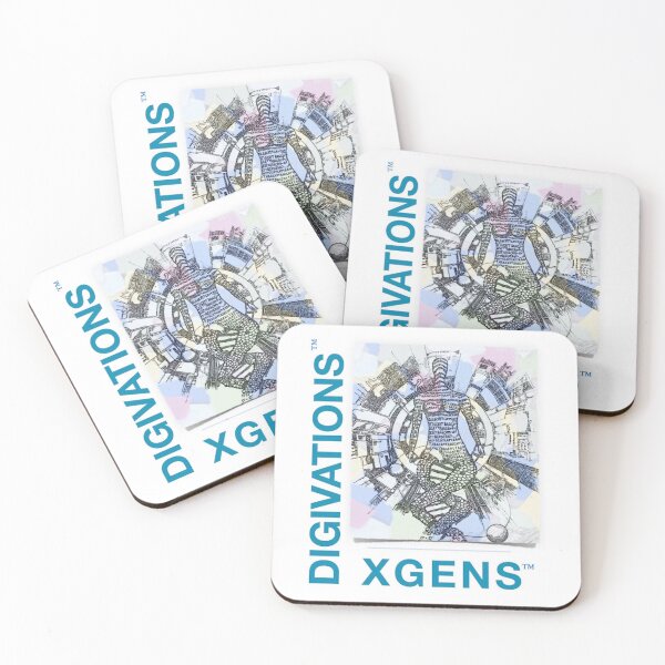 Hydron Collider - DIGIVATIONS XGENS Coasters (Set of 4)