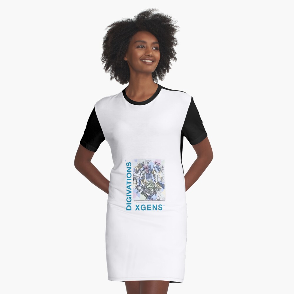 Item preview, Graphic T-Shirt Dress designed and sold by DIGIVATIONS.