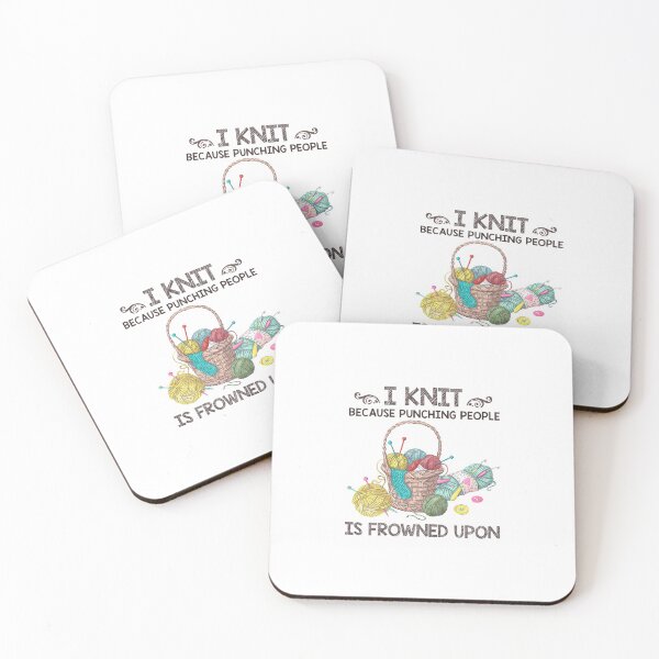 Item preview, I Knit Because Punching People Is Frowned Upon designed and sold by Douglas Wyman.