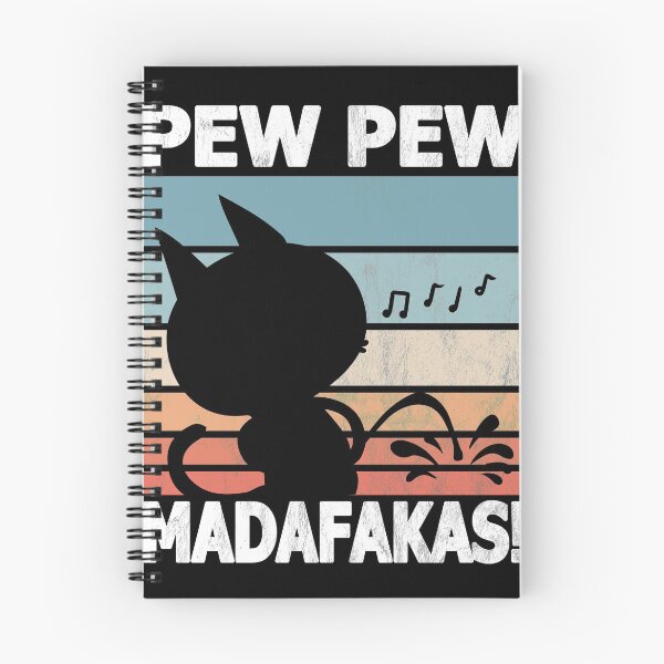 Item preview, Vintage PewPewPew Mada-fakas T-Shirt Crazy Pew Cat V-Neck T-Shirt  designed and sold by DDIN Design.
