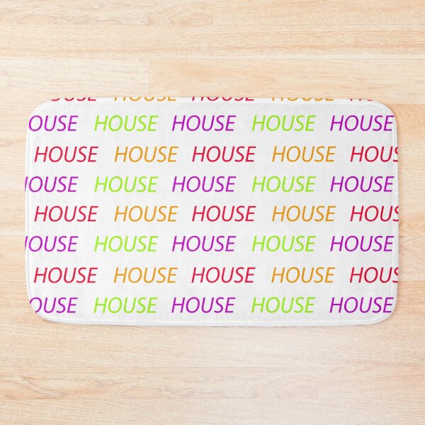 Item preview, Multicolored music house pattern white background designed and sold by Stéphane  Thirion.